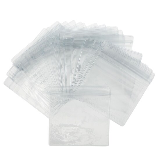 Stockroom Plus; 100 Pack Clear Plastic Bags for Jewelry, Earrings, Necklaces, Mini Resealable Bags for Small Business (4.4 x 4.4 In); Category:Bags & Totes; Image:1